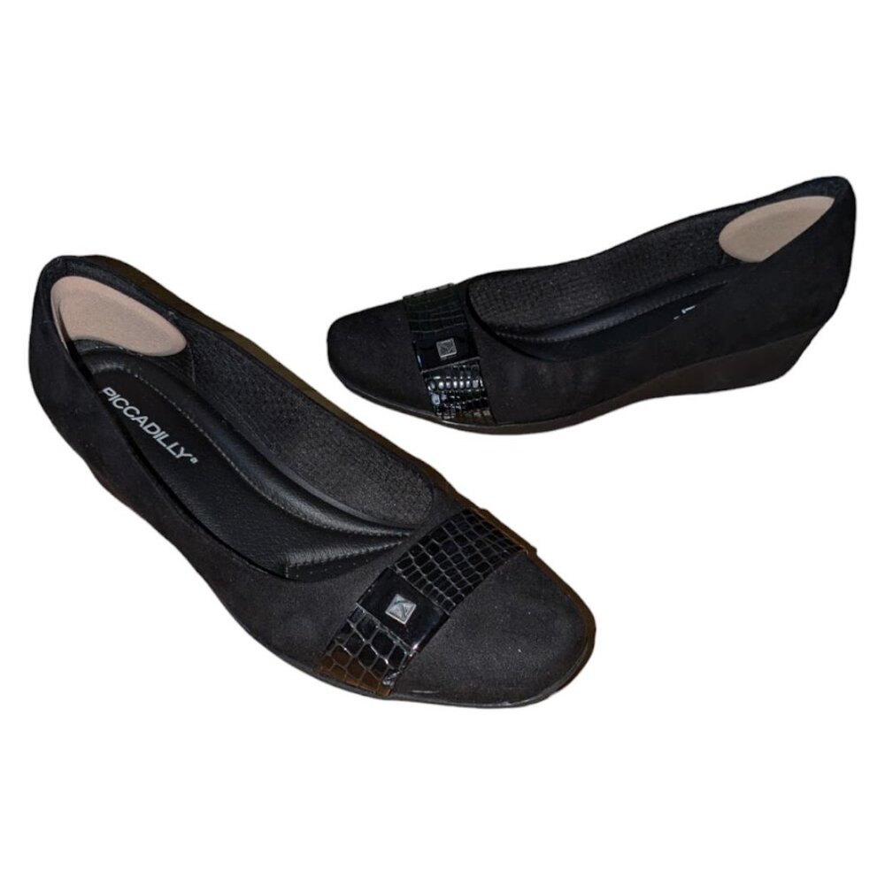 Piccadilly| Women Orthopedic Fashion in Comfort Formal Small Heels Black Shoes